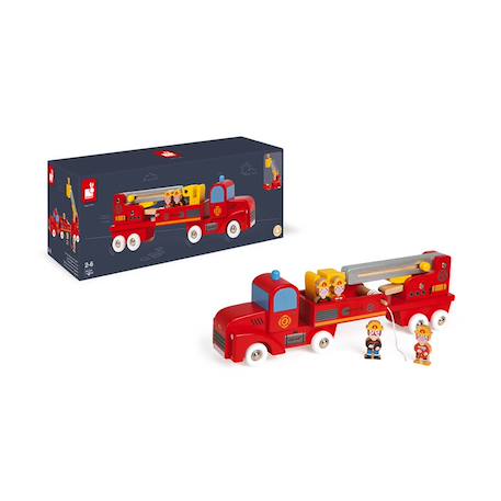 Camion de pompiers géant Rouge 3 - vertbaudet enfant 