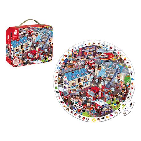 Puzzle d'bservation les pompiers 208 pièces Multicolore 3 - vertbaudet enfant 