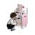 Cuisine en bois macaron, 5 accessoires Rose / blanc 4 - vertbaudet enfant 