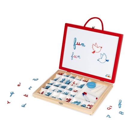 Mallette de lettres cursives 4 en 1 Rouge / blanc 3 - vertbaudet enfant 