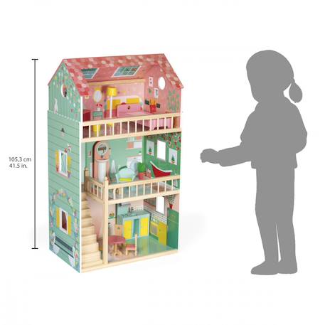 Maison de poupées happy day, 12 accessoires Rose / vert 2 - vertbaudet enfant 
