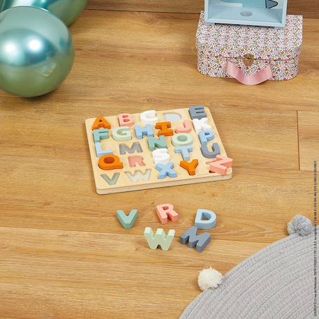 Puzzle alphabet sweet cocoon Multicolore 2 - vertbaudet enfant 