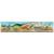 Puzzle panoramique les dinosaures Multicolore 2 - vertbaudet enfant 