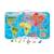 Puzzle monde magnétique 92 pièces Multicolore 1 - vertbaudet enfant 