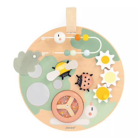 Panneau d'activitès en bois fsc sweet cocoon Multicolore 1 - vertbaudet enfant 