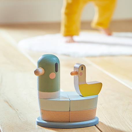 Empilable en bois fsc canard Multicolore 2 - vertbaudet enfant 