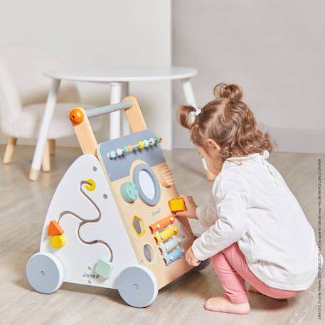 Chariot multi-activités sweet cocoon Blanc / gris 2 - vertbaudet enfant 