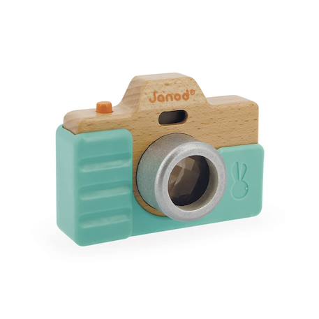 Appareil photo en bois Bleu 2 - vertbaudet enfant 