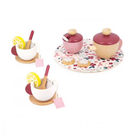 Set à thé en bois fsc Rose / bordeaux 3 - vertbaudet enfant 