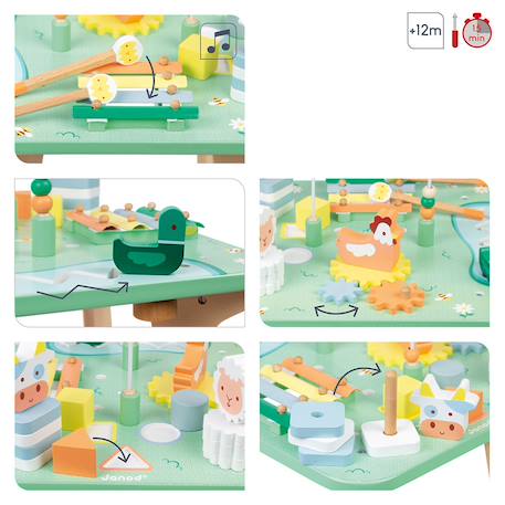 Table d'activités jolie prairie Vert 3 - vertbaudet enfant 