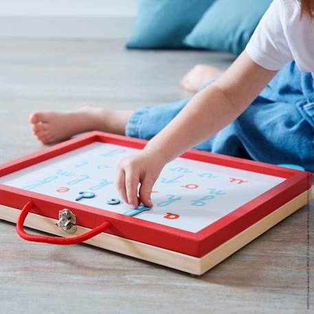 Mallette de lettres cursives 4 en 1 Rouge / blanc 2 - vertbaudet enfant 