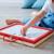 Mallette de lettres cursives 4 en 1 Rouge / blanc 2 - vertbaudet enfant 
