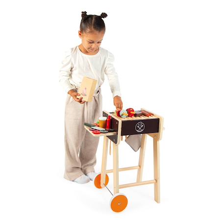 Barbecue en bois 57 accessoires Multicolore 4 - vertbaudet enfant 