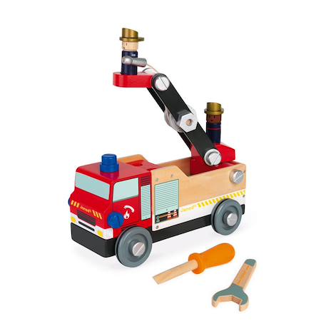 Camion pompiers brico'kids Rouge 4 - vertbaudet enfant 