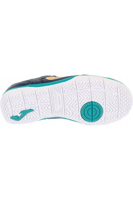 Chaussures de foot en salle enfant cuir top flex Bleu marine 4 - vertbaudet enfant 