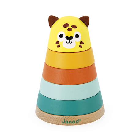 Empilable jaguar tropik en bois fsc Multicolore 1 - vertbaudet enfant 