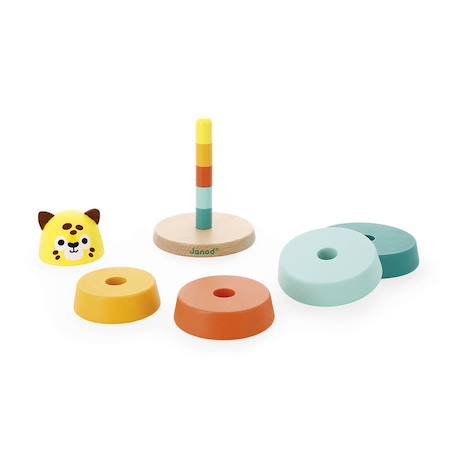 Empilable jaguar tropik en bois fsc Multicolore 5 - vertbaudet enfant 