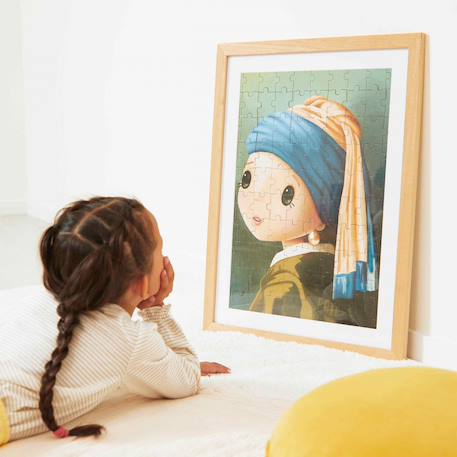 Puzzle 100 pcs inspiré de vermeer Vert 4 - vertbaudet enfant 