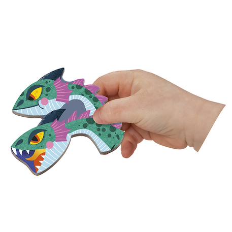 Magneti'book dragons, 10 modèle, 53 magnets Violet 3 - vertbaudet enfant 