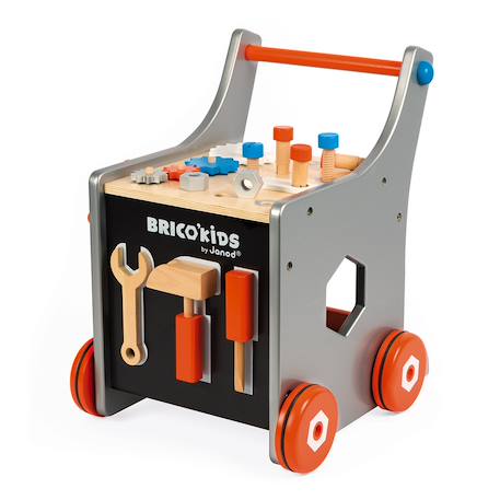 Chariot magnétique brico'kids, 25 accessoires Multicolore 5 - vertbaudet enfant 