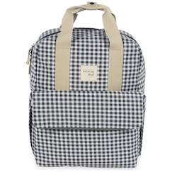 Puériculture-Sac à dos à langer i love vichy noir