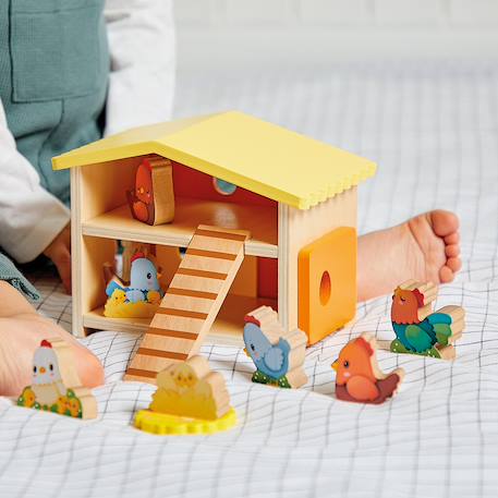 Mon premier poulailler en bois fsc Orange 2 - vertbaudet enfant 