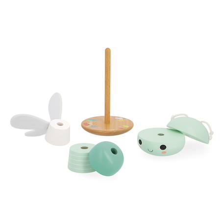 Empilable libellule en bois fsc - 5 pcs Vert 3 - vertbaudet enfant 