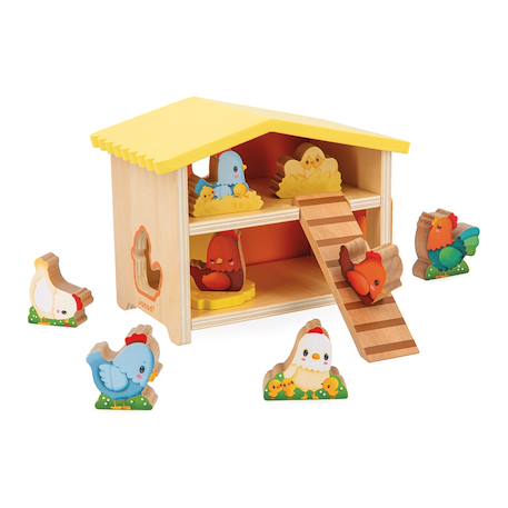 Mon premier poulailler en bois fsc Orange 1 - vertbaudet enfant 