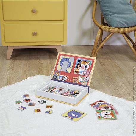 Magneti'book mix & match, 72 magnets Beige / violet 2 - vertbaudet enfant 