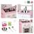 Cuisine en bois macaron, 5 accessoires Rose / blanc 3 - vertbaudet enfant 