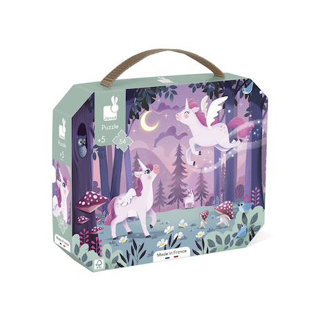 Puzzle licornes 54 pcs Violet 1 - vertbaudet enfant 