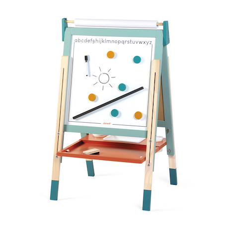 Tableau magnétique en bois double face Bleu 6 - vertbaudet enfant 