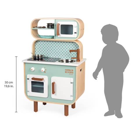 Cuisine en bois double face cooker reverso Vert d'eau 6 - vertbaudet enfant 