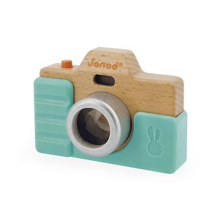 Appareil photo en bois Bleu 4 - vertbaudet enfant 