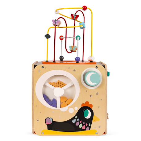 Maxi looping multi-activités en bois Multicolore 6 - vertbaudet enfant 