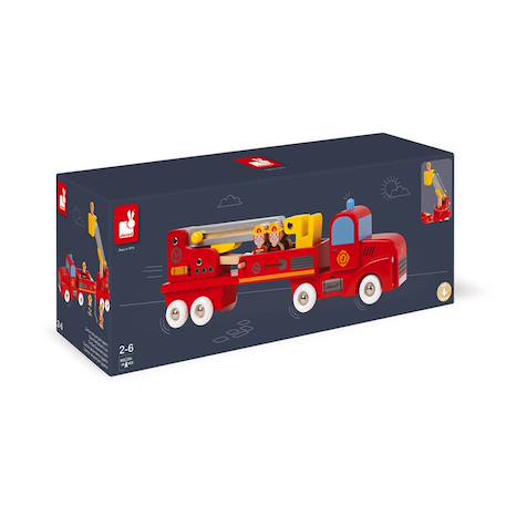 Camion de pompiers géant Rouge 4 - vertbaudet enfant 