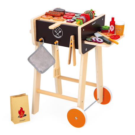 Barbecue en bois 57 accessoires Multicolore 5 - vertbaudet enfant 
