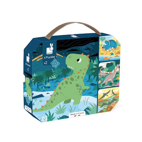 Puzzle dinosaures, 6 à 16 pièces Multicolore 1 - vertbaudet enfant 