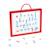 Mallette de lettres cursives 4 en 1 Rouge / blanc 5 - vertbaudet enfant 