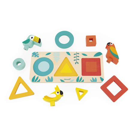 Mes premières formes tropik en bois fsc Multicolore 6 - vertbaudet enfant 
