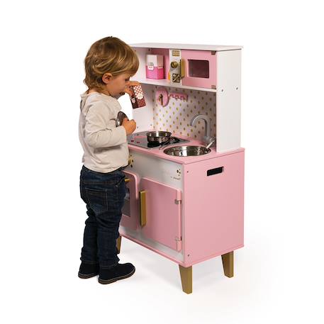 Grande cuisine en bois candy chic Rose / blanc 4 - vertbaudet enfant 