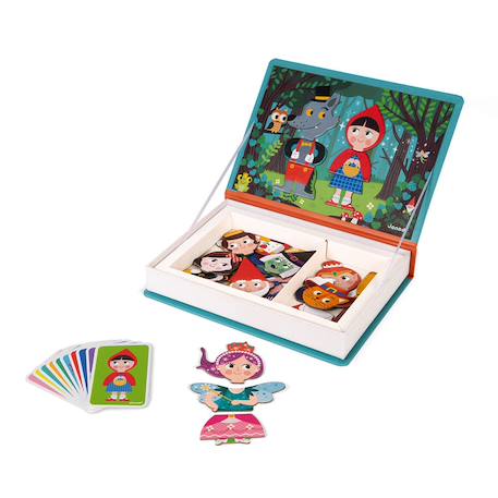Magneti'book contes, 30 magnets Turquoise / orange 3 - vertbaudet enfant 