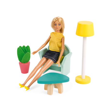 Maison de poupées happy day, 12 accessoires Rose / vert 5 - vertbaudet enfant 