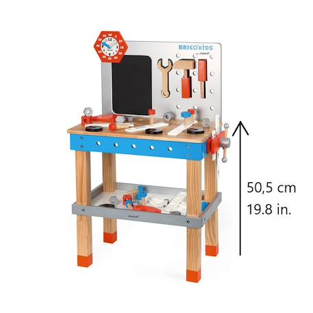 Etabli magnétique brico'kids, 40 accessoires Multicolore 5 - vertbaudet enfant 