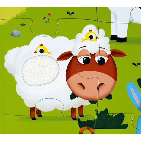 Puzzle tactile la ferme 20 pièces Multicolore 4 - vertbaudet enfant 