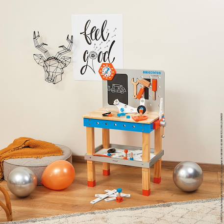 Etabli magnétique brico'kids, 40 accessoires Multicolore 2 - vertbaudet enfant 