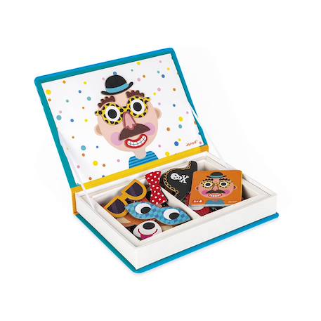 Magnéti'book crazy faces garçon, 70 magnets Bleu 4 - vertbaudet enfant 