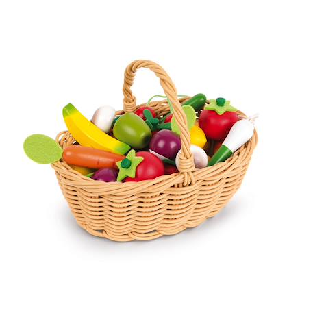 Panier de 24 fruits et légumes Multicolore 1 - vertbaudet enfant 