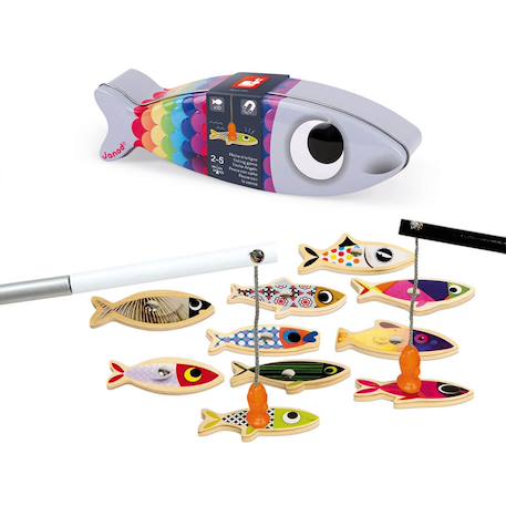 Pêche à la ligne sardine Multicolore 1 - vertbaudet enfant 