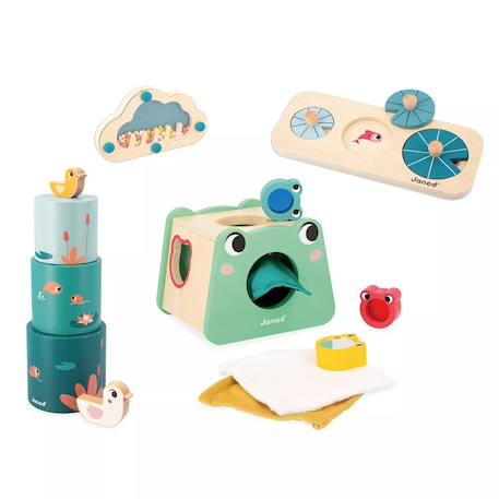 Box janod 12 mois, 4 jouestséveil Multicolore 2 - vertbaudet enfant 